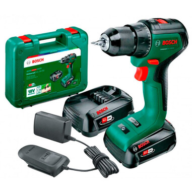 Акумуляторний дриль-шуруповерт Bosch UniversalDrill 18V-60, 2 акб PBA 18V 2Ah у валізі (06039D7002)