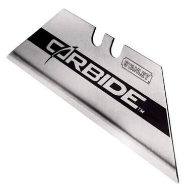 Леза запасні для оздоблювальних робіт, трапецеподібні Carbide, довжиною 62 мм, шириною 19 мм, товщиною 0.6 мм, 5 штук STANLEY 0-11-800 фото 2