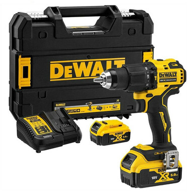 Дриль-шуруповерт акумуляторний безщітковий ударний DeWALT DCD709P2T фото 2