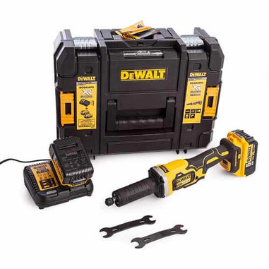 Акумуляторна прямошліфувальна машина DeWALT DCG426P2