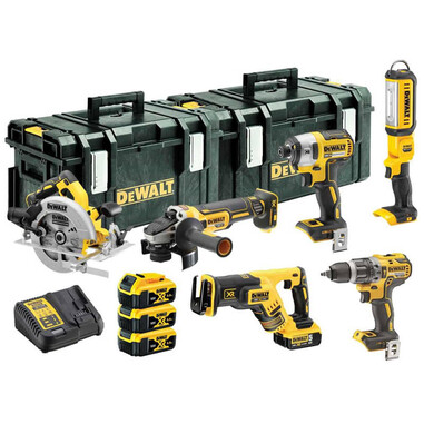 Набір із шести інструментів акумуляторних безщіткових DeWALT DCK623P3