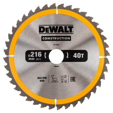 Диск пильний DeWALT DT1953