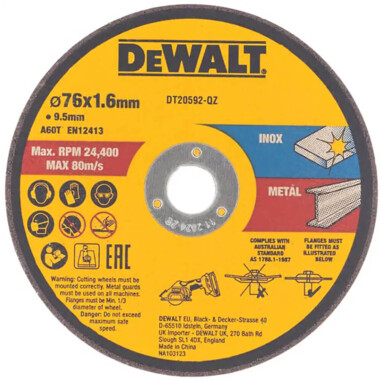 Набір кругів відрізних DeWALT DT20592 фото 2