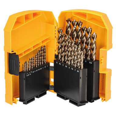 Набір свердлів по металу INDUSTRIAL COBALT EXTREME діаметри 1-13 мм, 29 шт., DeWALT Stanley Black&Decker DT4957