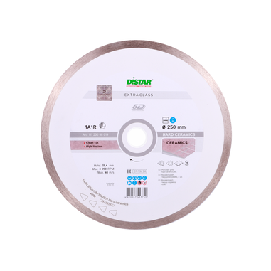 Коло алмазне відрізне Distar Hard ceramics 1A1R 250x1,6x10x25,4 (11120048019)