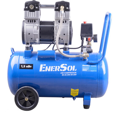 Компресор повітряний безмасляний EnerSol ES-AC240-50-2OF фото 3