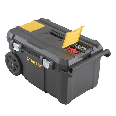 Скринька великого об'єму ESSENTIAL CHEST, розміри 665x404x344 мм, з колесами STANLEY STST1-80150 фото 4