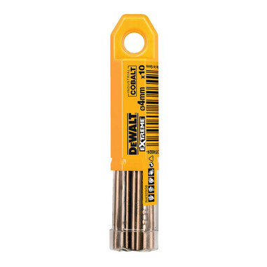Свердло по металу EXTREME2 кобальтове HSS-CO 4x75x43 мм упаковка 10 штук DeWALT DT4924