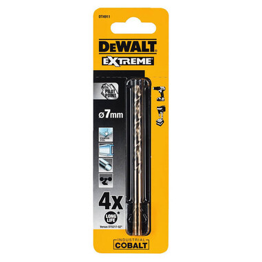 Свердло по металу EXTREME2 кобальтове HSS-CO 7x109x66 мм DeWALT DT4911