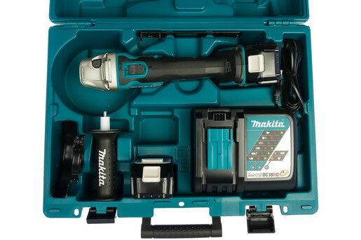 Акумуляторна болгарка безщіткова Makita DGA504RFE фото 2