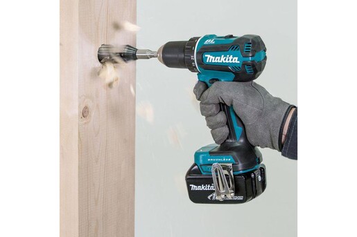 Безщітковий акумуляторний ударний шуруповерт Makita DHP485RFJ фото 4