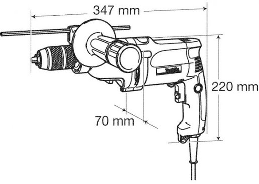 Дриль Makita DP3003 фото 4