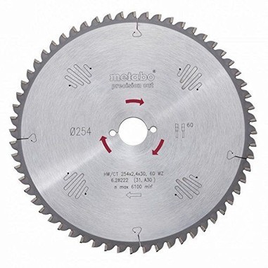 Пиляльний диск Metabo HW/CT 315x30, 84 WZ 5°н - Precision cut (628225000)