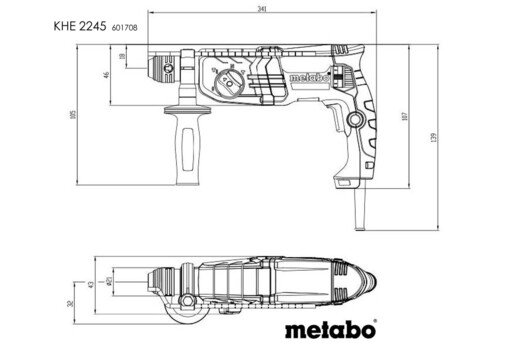 Перфоратор Metabo KHE 2245 (601708500) фото 5