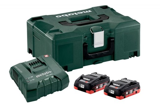 Набір акумуляторів Metabo LiHD 2x4.0 Ач + 1x ASC Ultra + MetaLoc (685130000)
