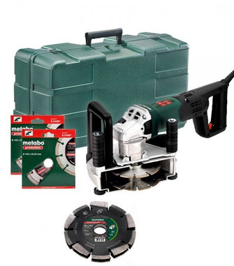 Штроборез Metabo MFE 40 + 2 алмазні диски + алмазний фрезерувальний диск 20 мм (604040900)