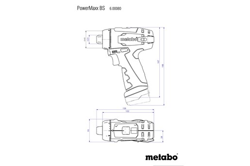 Акумуляторний шуруповерт Metabo PowerMaxx BS Basic, LC 24 (600984500) фото 5
