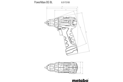 Акумуляторний безщітковий шуруповерт Metabo PowerMaxx BS BL (601721500) фото 3