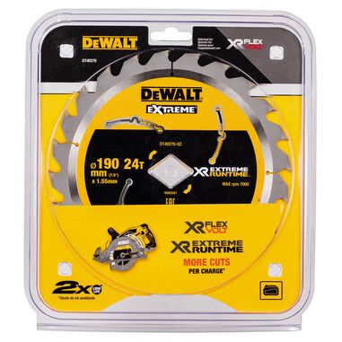 Диск пильний XR Flexvolt Extreme з ромбоподібною посадкою DeWALT DT40270 фото 2