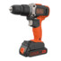 Фото #1 Дриль-шурупокрут ударний акумуляторний BLACK+DECKER BCD003C1
