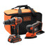 Фото #1 Набір акумуляторних інструментів BLACK+DECKER BCK23S1S