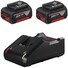 Фото #1 Зарядний пристрій Bosch GAL 18V-40 + 2 акумулятори Bosch GBA 18V Li-Ion 18 В/4 Ач (1600A019S0)