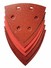 Фото #1 Шліфлист BOSCH 10 ШЛІФЛИСТІВ 93ММ RED WOOD TOP GOP / PMF (2608607540)