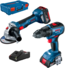 Фото #1 Шуруповерт Bosch GSR 18V-50 + Болгарка Bosch GWS 180-LI (0615990M47)