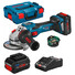 Фото #1 Болгарка акумуляторна (кутова шліфувальна машина) Bosch GWS 18V-15 SC (06019H6101)