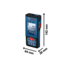 Фото #2 Лазерний далекомір Bosch Professional GLM 100-25 C (0601072Y00)