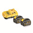 Фото #1 Зарядний пристрій + 2 акумулятори XR FLEXVOLT DeWALT DCB118T2